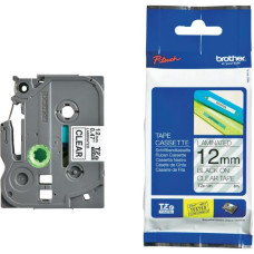 Schriftbandkassette Brother TZe-131 12mmx8m transparent-schwarz
