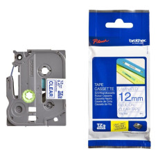 Schriftbandkassette Brother TZe-133 12mmx8m transparent-blau