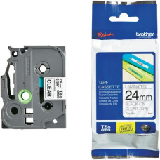 Schriftbandkassette Brother TZe-151 24mmx8m transparent-schwarz
