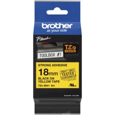 Schriftbandkassette Brother TZe 18mmx8m gelb-schwarz