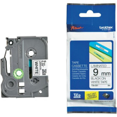Schriftbandkassette Brother TZe-221 9mmx8m weiss-schwarz
