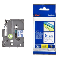 Schriftbandkassette Brother TZe-223 9mmx8m weiss-blau