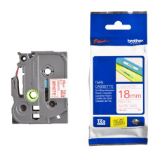 Schriftbandkassette Brother TZe-242 18mmx8m weiss-rot