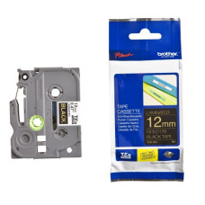 Schriftbandkassette Brother TZe-334 12mmx8m schwarz-gold