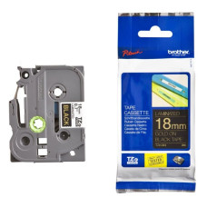Schriftbandkassette Brother TZe-344 18mmx8m schwarz-gold