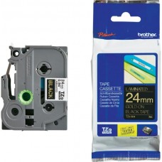 Schriftbandkassette Brother TZe-354 24mmx8m schwarz-gold