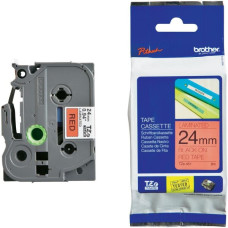 Schriftbandkassette Brother TZe-451 24mmx8m rot-schwarz