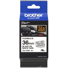 Schriftbandkassette Brother TZe-FX261 36mmx8m weiss-schwarz