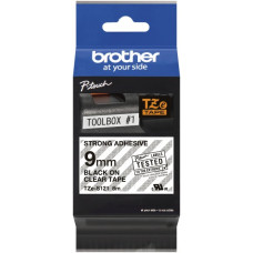 Schriftbandkassette Brother TZe-S121 9mmx8m transparent-schwarz