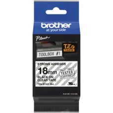 Schriftbandkassette Brother TZe-S241 18mmx8m transparent-schwarz