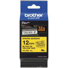 Schriftbandkassette Brother TZe-S631 12mmx8m gelb-schwarz