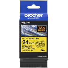 Schriftbandkassette Brother TZe-SL651 24mmx8m gelb-schwarz