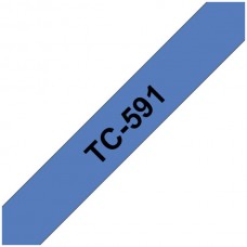 Schriftbandkassette TC 9mmx7.7m blau-schwarz