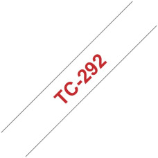 Schriftbandkassette TC 9mmx7.7m weiss-rot