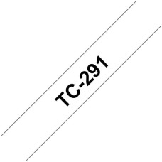 Schriftbandkassette TC 9mmx7.7m weiss-schwarz