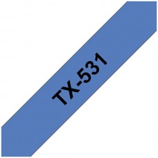 Schriftbandkassette TX 12mmx8m blau-schwarz