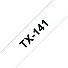 Schriftbandkassette TX 18mmx15m transparent-schwarz