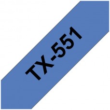 Schriftbandkassette TX 24mmx15m blau-schwarz