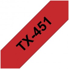 Schriftbandkassette TX 24mmx15m rot-schwarz