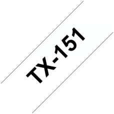 Schriftbandkassette TX 24mmx15m transparent-schwarz