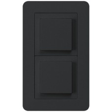 UP-Kombination kallysto.trend Gr.I-I vertikal Impulstaster+Schalter S3 schwarz KMT
