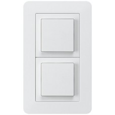 UP-Kombination kallysto.trend Gr.I-I vertikal Impulstaster+Schalter S3 weiss