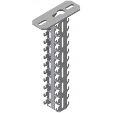 Hakenschiene Lanz-Deckenstütze 400mm 16x2 Rostfrei A4 A L