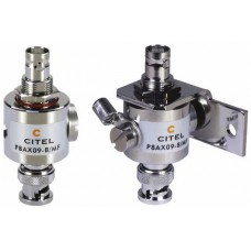 Überspannungsschutz f.HF Flury P8 AX 09. Typ 3. Iimp 5 kA, 90 V, BNC-Stecker M/F