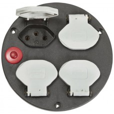 EB-Steckdosen Brennenstuhl Ø120mm Montageplatte 4xT13 IP20