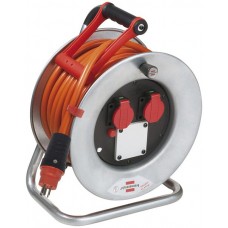 Kabelrolle BAT SK 320 Ø320mm 25m 5x2.5mm² 2xTyp 23 2xTyp 25 Stahl grau IP44