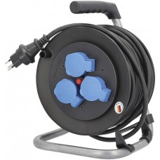 Kabelrolle ELBRO 25m 3xT13 mit Thermoschutz IP55 Kunststoff