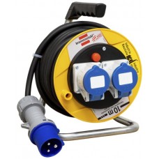 Kabelrolle Garant ST 180 Ø180mm 2xCEE16/3L IP44 10m H07RN-F 3x2.5mm² schwarz