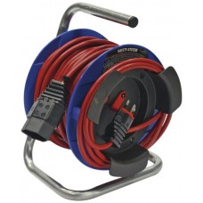 Kabelrolle Kompakt 180 Ø180mm 1xTyp 13 15m H05VV-F 3x1mm² rot