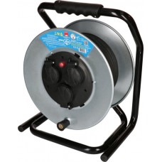 Kabelrolle Max Hauri Stahl 230V 10A 3xT13 25m 3x1.5mm² IP55 silber
