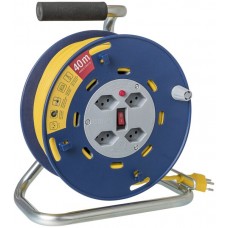 Kabelrolle STERO LOOP Gr.0 4xT13 40m TD3x1.5mm² blau/grau