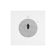 Schlüsselschalter EDIZIO.liv mit KABA 1262KA/5000 getr.Kont.4P 0-1 T=96mm weiss