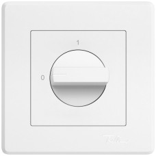 UP-Drehschalter EDIZIO.liv 3P 0-1 T=50mm weiss