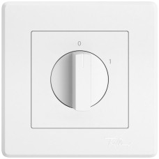 UP-Drehschalter EDIZIO.liv mit Drehgriff Ausschalter 1P 0-1 T=40mm weiss UP-Drehschalter EDIZIO.liv mit Drehgriff Ausschalter 1P 0-1 T=40mm weiss