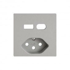 Montageset EDIZIO.liv SNAPFIX für Kombination USB A+C/Steckdose Typ 13 hellgrau