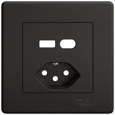 UP-Montageset EDIZIO.liv SNAPFIX für Kombination USB A+C/Steckdose Typ 13 schwarz
