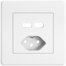 UP-Montageset EDIZIO.liv SNAPFIX für Kombination USB A+C/Steckdose Typ 13 weiss