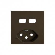 Montageset EDIZIO.liv SNAPFIX für Kombination USB C+C/Steckdose Typ 13 braun
