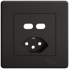 UP-Montageset EDIZIO.liv SNAPFIX für Kombination USB C+C/Steckdose Typ 13 schwarz