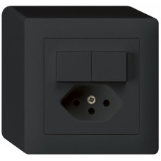 AP-Kombination 1/3+3/1P+Typ 13 schwarz kallysto mit Kinderschutz KX