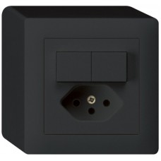 AP-Kombination 2xAR/1L+Typ 13 schwarz kallysto mit Kinderschutz KX