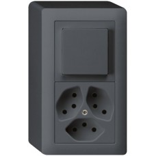 AP-Kombination kallysto 3/1L+3xTyp 13 anthrazit ST KX