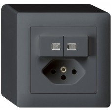 AP-Leuchtkombination 1/3+3/1P+T13 anthrazit kallysto 2 Linsen KX