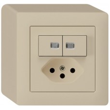 AP-Leuchtkombination 2xAR/1L+Typ 13 beige kallysto 2 Linsen KX