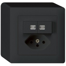 AP-Leuchtkombination 2xAR/1L+Typ 13 schwarz kallysto 2 Linsen KX