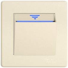 UP-Hotelcard EDIZIO.liv SNAPFIX ON/OFF Schaltaktor Zeitnachlauf 1 Schaltkontakt crema GMI A